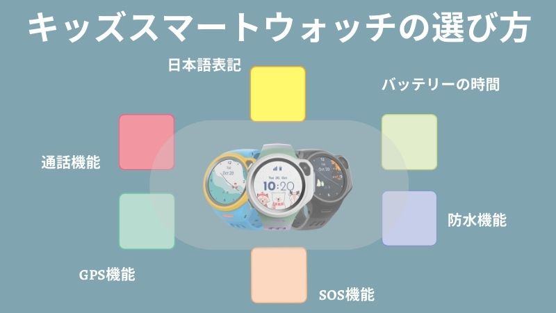 キッズスマートウォッチの選び方の6つの基準